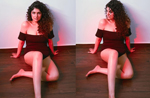 Anshula Kapoor poses in an off-shoulder bodysuit in new pics